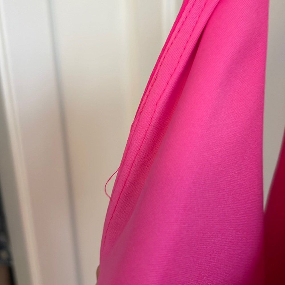 Aqua One-Shoulder Midi Dress Pink Size 0 - Picture 7 of 9